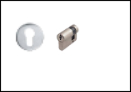 Half cylinder with one side key EPC with escutcheon -MK