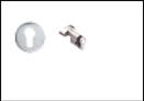 Half cylinder with one side tumb turn with escutcheon