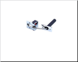 Spring loaded door security chain