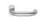 Fire rated Lever handle with return grip and round roses