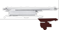 Concealed Door closer EN 3-6 with hold open unit
