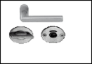 Lever Handle with Narrow style roses, WC Indicator