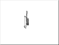 Automatic flush bolt length 300mm for metal door