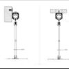 Sliding door set for Glass door weight upto 80 kgs