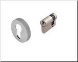 Half cylinder with one side key EPC with escutcheon - NMK
