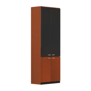 Maestro Bookcase-Oxford Cherry & Black