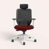 Greta 2.0 High Back Mesh Milan Red with White Body
