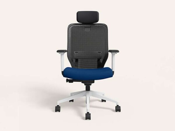 Greta 2.0 High Back Mesh Royal Blue with White Body