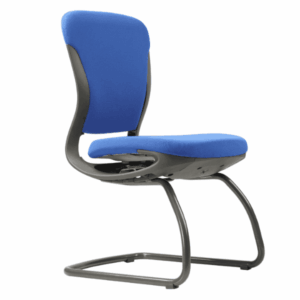 Motion Visitor Chair, Fabric-Carbon Black With Grey Body - Multi Colour Options
