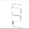 Frameless Glass door Corner Hinge RH
